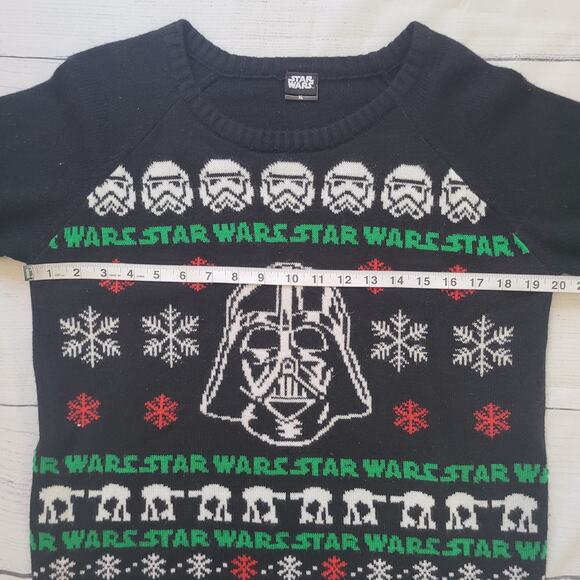 Star Wars Size XL Women's Darth Vader Storm Trooper Christmas Sweater - Picture 7 of 11